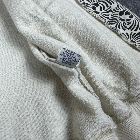 RARE Evisu Y2K 90’s Skulls Skeletons Zip Up Skater Hoodie Men’s Size 2XL